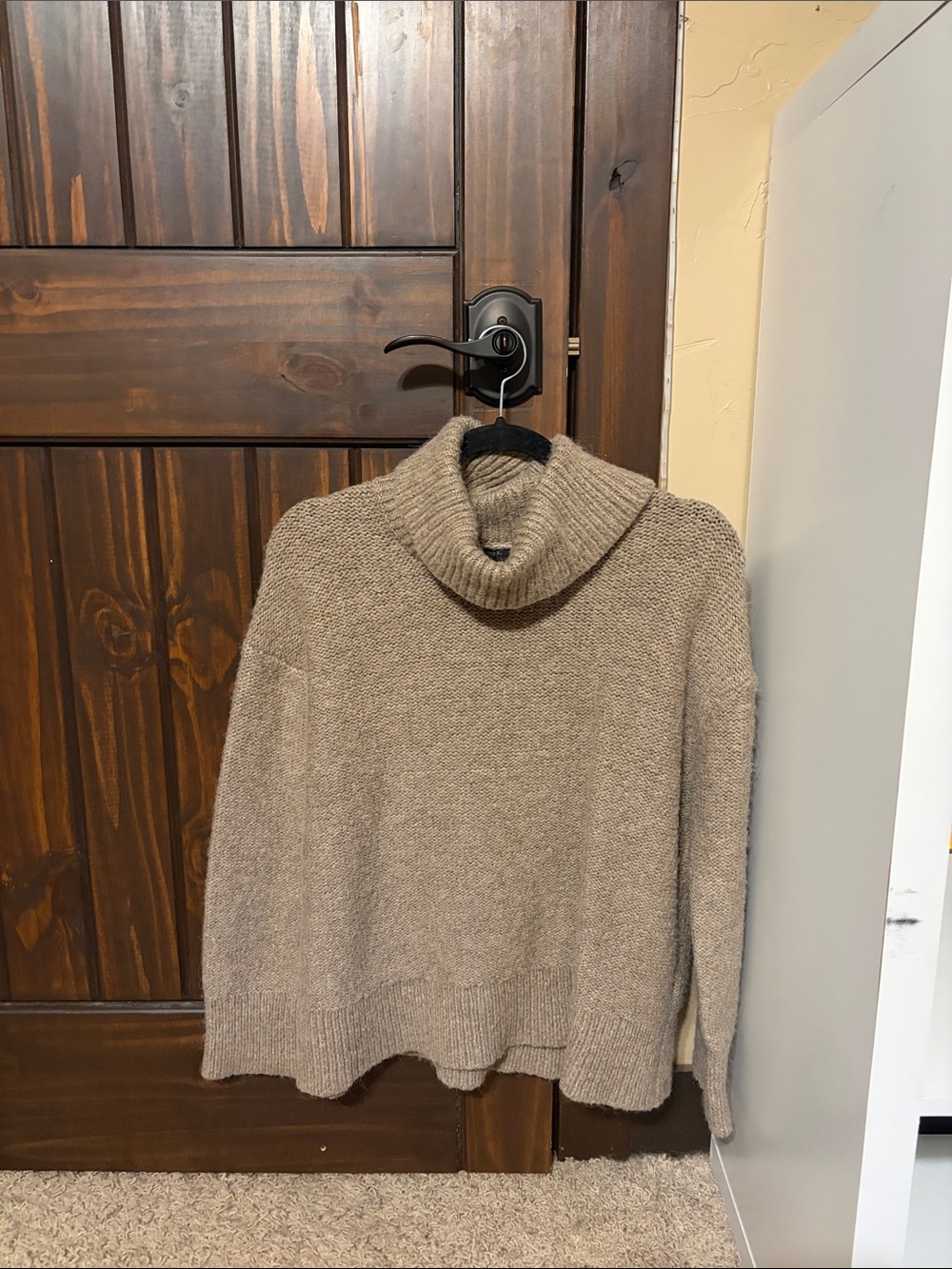 Banana Republic Taupe Cowl Neck Sweater